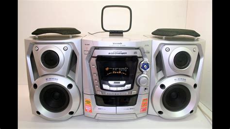 Panasonic Sc Ak200 5 Disc Cd Player Double Cassette Tuner Radio Hifi