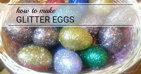 How To Make Glitter Easter Eggs Amy Ever After