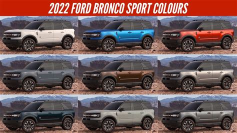 22 Ford Bronco Sport Colors Leasacailie
