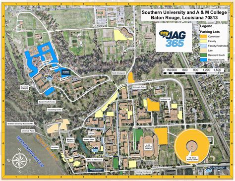 Southern University Campus Map Map Vector