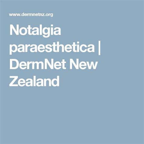 Notalgia Paraesthetica Dermnet New Zealand Nickel Allergy