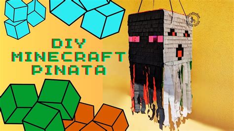 Diy Minecraft Pinata Мастер класс Пиньята Майнкрафт Youtube