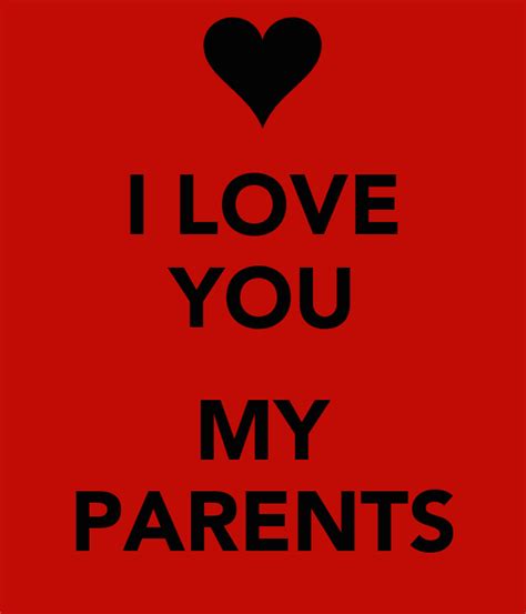 I Love You My Parents Poster Rosa Keep Calm O Matic