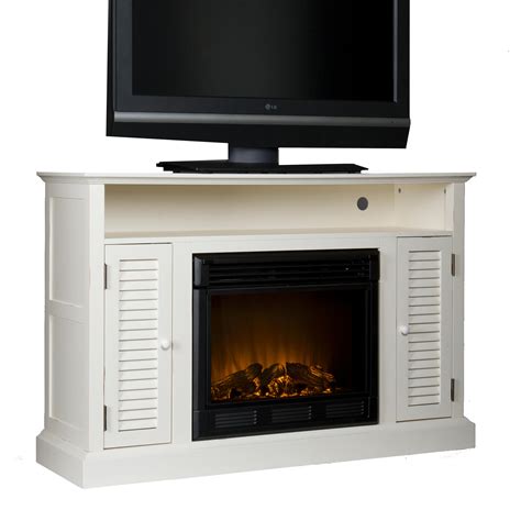 Sei Antebellum Media Console With Electric Fireplace