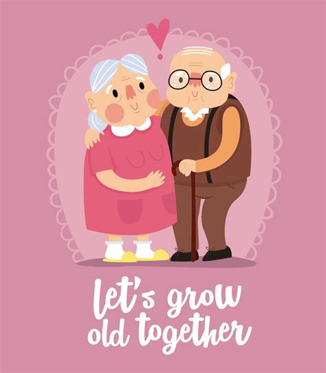 let s grow old together illustrated poster love quotes etsy