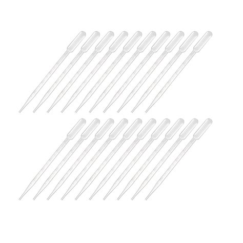 Uxcell 5ml 205mm Graduated Liquid Drop Droppers Disposable Pipettes 100