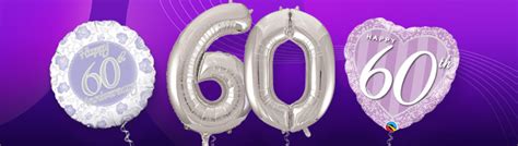 Diamond Anniversary Balloons 60th Wedding Anniversary Balloons
