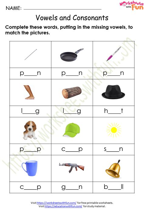 Worksheets Vowels And Consonants In Vowel Worksheets Teaching The