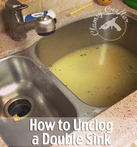 Here are some home remedies you may want to try on your own. How To Unclog A Double Sink - Clumsy Crafter
