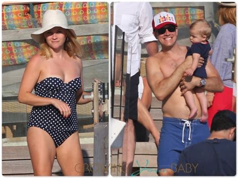 Reese Witherspoon And Jim Toth Celebrate Independence Day At The Beach In