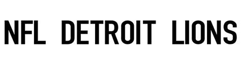 Nfl Detroit Lions Font Download For Free