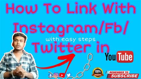 How To Link Instagram Facebook And Twitter On Youtube Channel