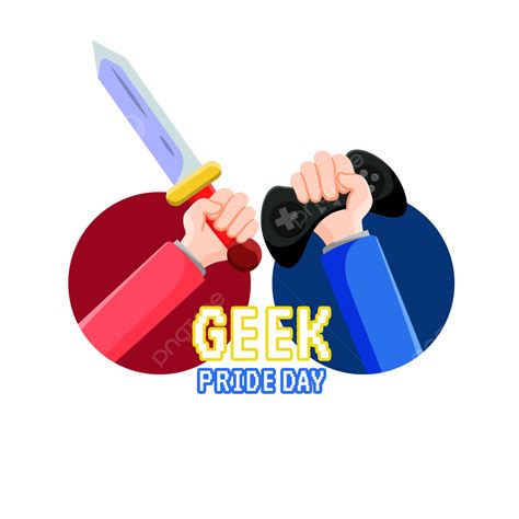 Geek Pride Vector Png Images Illustration Geek Pride Day With Hand
