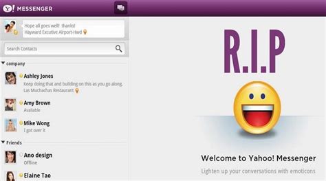 Rip Yahoo Messenger Itworks