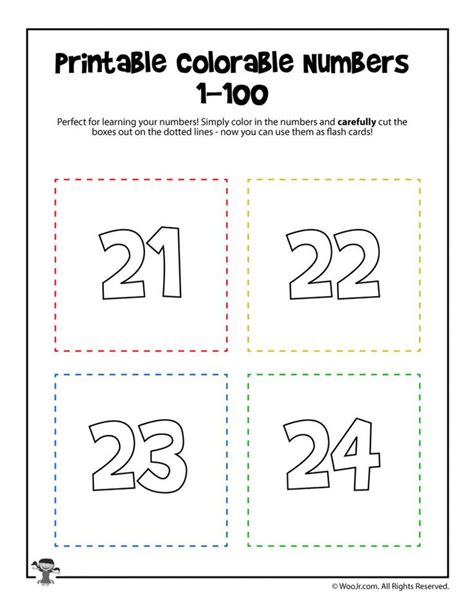 Printable Numbers 21 24 Woo Jr Kids Activities Childrens