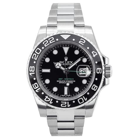 Rolex Oyster Perpetual Gmt Master Ii Stainless Steel Luxe Watches