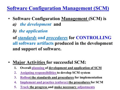 Software Configuration Management