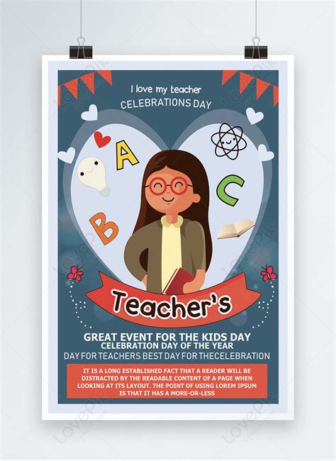 Happy Teachers Day Poster Template Imagepicture Free Download