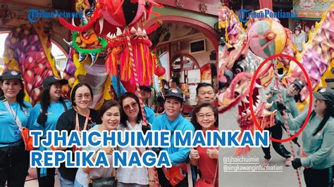 Tjhaichuimie Ikut Mainkan Naga Langit Santo Yosep Di Singkawang