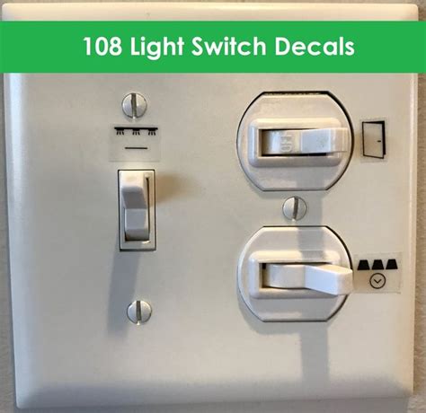 Light Switch Decals Light Switch Labels Light Switch Stickers