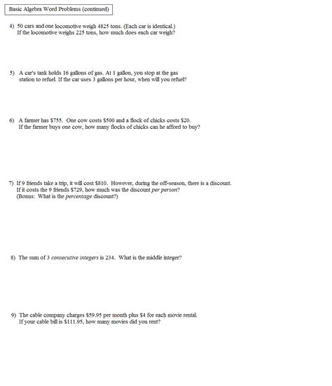 This is what we will focus on here with some basic number problems, geometry problems, and parts problems. Math Plane - Algebra Word Problems