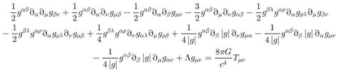 Einstein Field Equations Fully Written Out What Do They Look Like