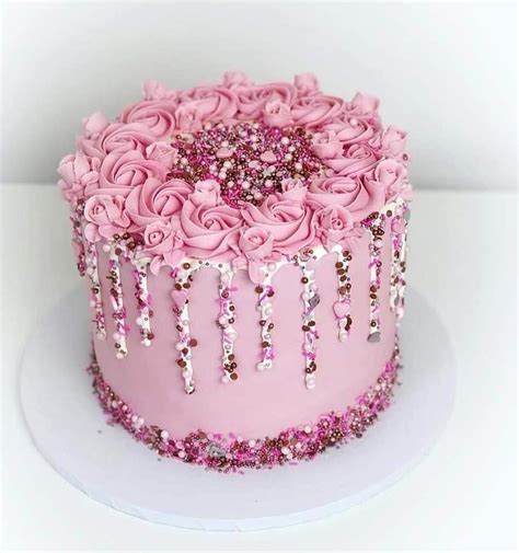 61 Pink Birthday Cakes For Ladies Pics Aesthetic
