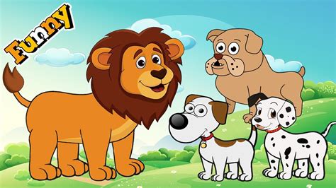 Dogs Cartoons For Children Full Episodes Funny Animals Cartoons For Children Cutedog Lion