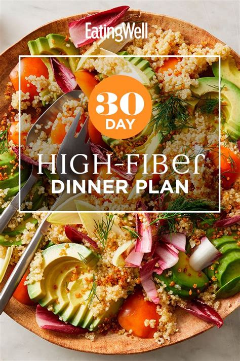 How fiber helps tame the cravings monster. 30-Day High-Fiber Dinner Plan | High fiber dinner, High fiber foods, Dinner