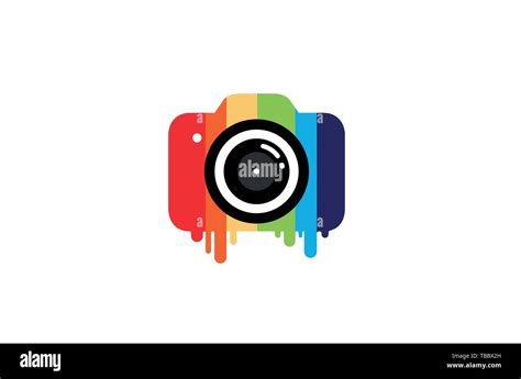 Creative Colorful Camera Logo Design Symbol Vector Illustration Stock