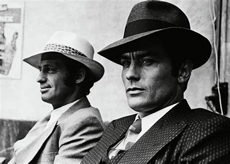 Alain delon, 8 ноября 1935 • 85 лет. Jean-paul Belmondo And Alain Delon In Borsalino -1970 ...