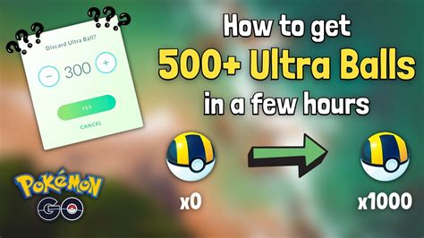 How To Get A Ton Of Ultra Balls Fast And Easy Pokemon Go Youtube