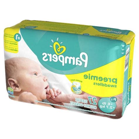 Pampers Swaddlers Soft And Absorbent Preemie Diapers Size
