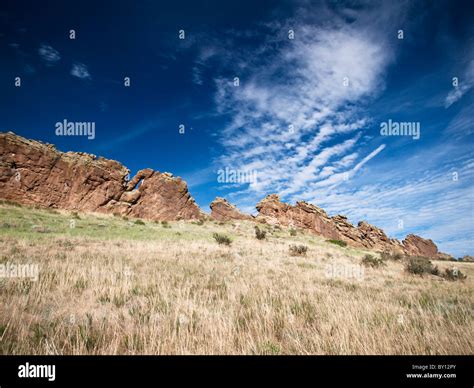 Rock Formation In Devils Backbone Loveland Colorado Stock Photo Alamy