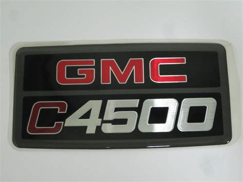 New Oem Gmc Topkick C4500 Emblem Badge Decal 7 X 3 12 Ebay