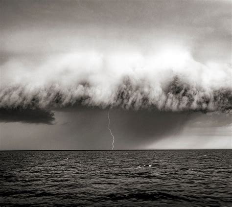 Storm At Sea Black And White Photograph Clouds T For Etsy