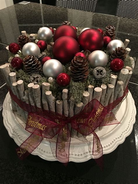 pin van sabine löffler op bloemschikken een taart kerstmis knutselen volwassenen kerst ideeën