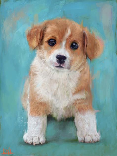 Puppy Painting At Explore Collection Of Puppy Painting