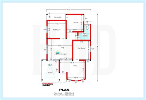 Parbhani Home Expert 1200 Sqft Plan