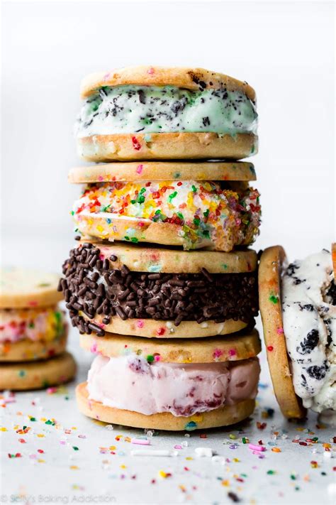 Rainbow Cookie Ice Cream Sandwiches Sallys Baking Addiction