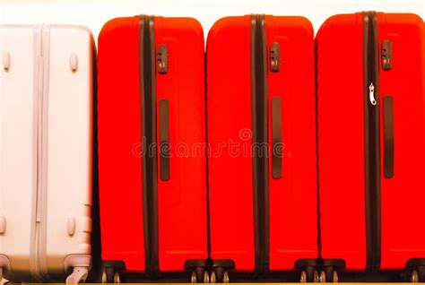 Suitcases For Travel Bright Color Stock Photo Image Of Suitcase
