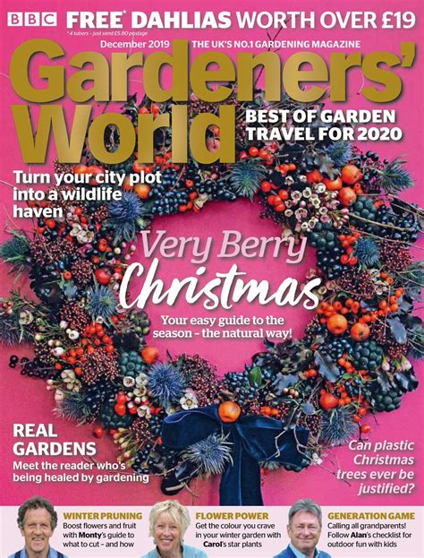 Bbc Gardeners World Magazine December 2019 Back Issue
