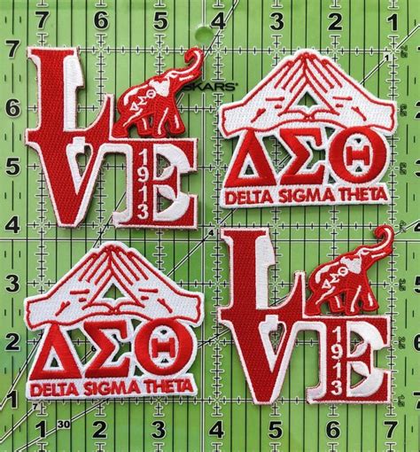 Set Of Delta Sigma Theta Iron On Sew On Patch Etsy In Delta Sigma Theta Gifts
