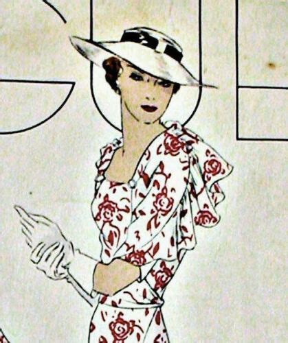 1930s Vintage Vogue Sewing Pattern B34 Dress 1953 Vogue 298 Ebay