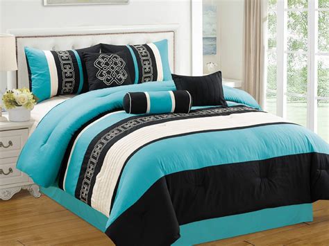 Black White And Turquoise Bedding Sets