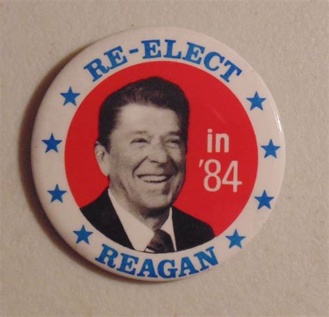 Ronald Reagan 1984 Campaign Pin Button Political Antique Price Guide
