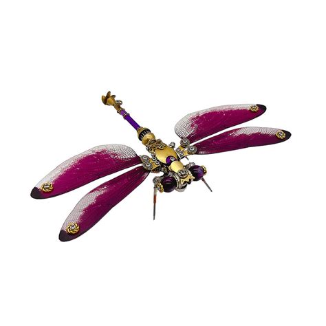 Steampunk Elegant Dragonfly 3d Mechanical Insect Diy Assembly Model 2