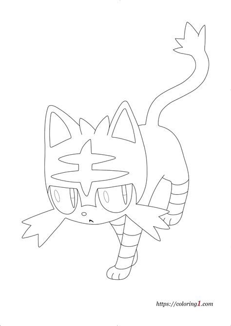 Pokemon Litten Coloring Pages 2 Free Coloring Sheets 2021