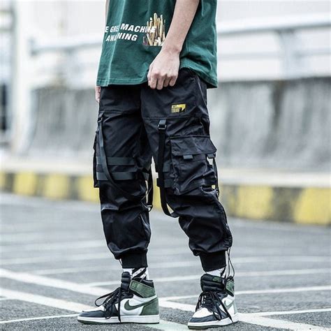 Cyberpunk Techwear Pants Men Streetwear Futuristic Clothing Etsy