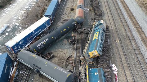 Several Train Cars Derail Near Csx Railyard In Indiana